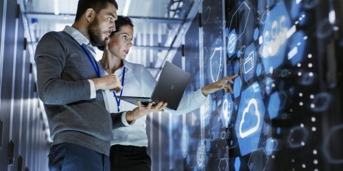 cloud center of excellence two people